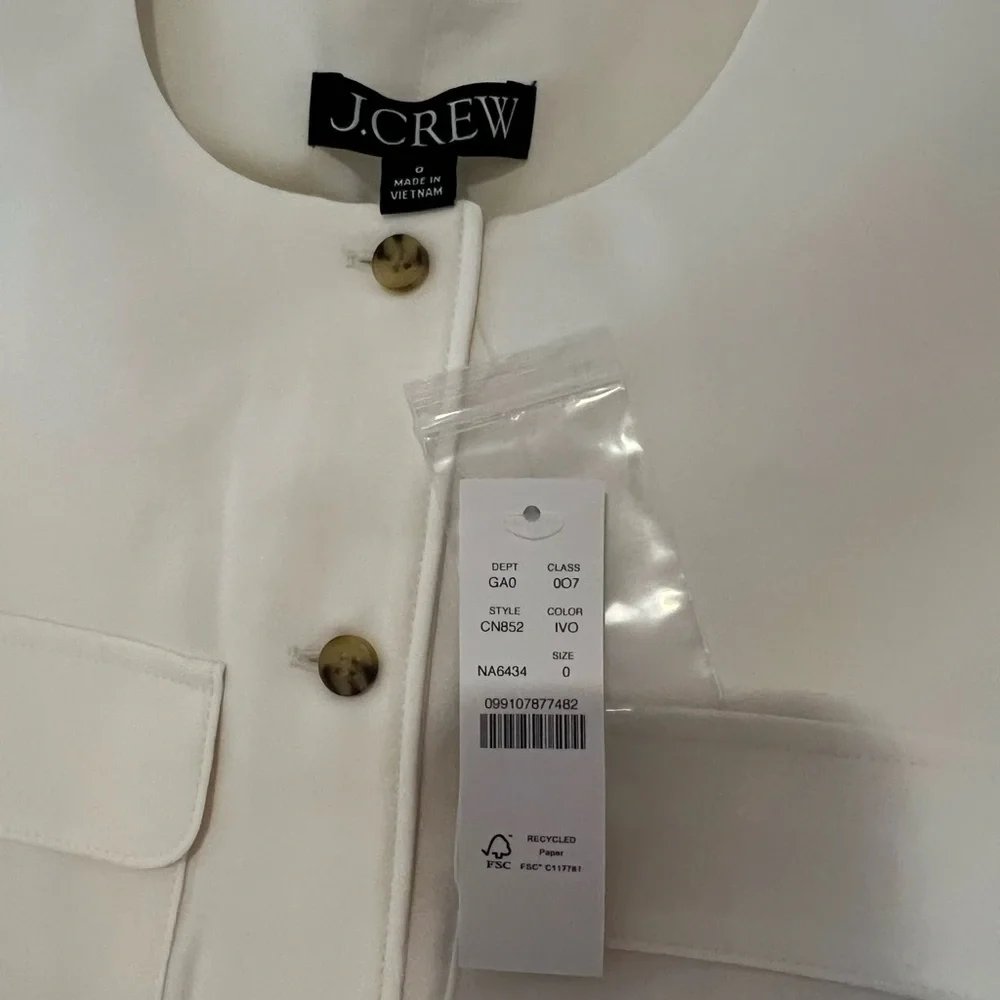 J. Crew Vest in city crepe - Picture 2 of 3